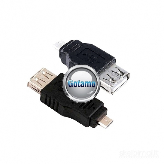 Micro USB į USB 2.0 lizdą jungtis OTG WWW.GOTAMO.LT