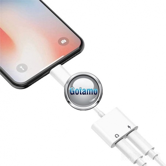 Apple Lightning į 2 x Apple Lightning lizdą jungtis laidas WWW.GOTAMO.LT