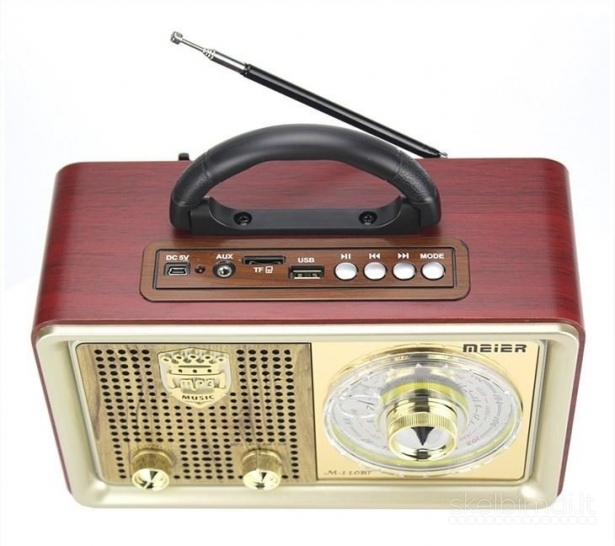 Retro radijas su pulteliu Meier M-110BT