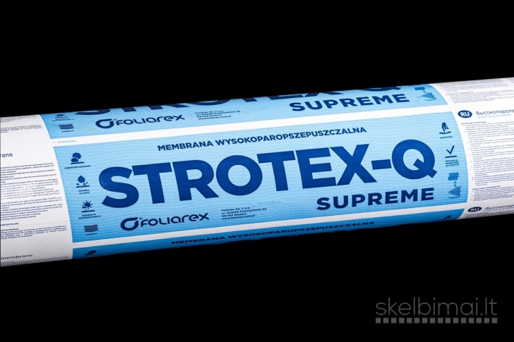 Difuzinė plėvelė STROTEX Q SUPREME 2K -1.07 eu/m2!