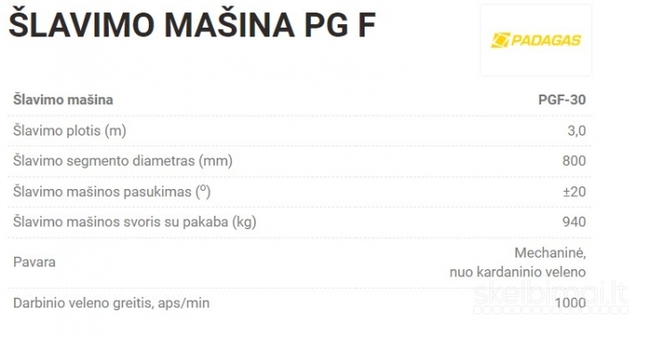 ŠLAVIMO MAŠINA PG F