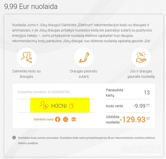 Elektrum pigiausi elektros planai nuo 0,19 ct/kW ir 9,99 EUR nuolaidos kodai 