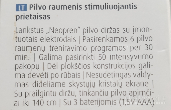 Pilvo raumenis stimuliuojantis aparatas