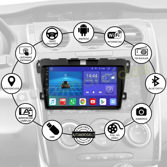 MAZDA CX7 2008-2015 Android multimedia GPS/WiFi/USB/9"