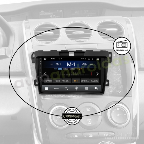 MAZDA CX7 2008-2015 Android multimedia GPS/WiFi/USB/9"