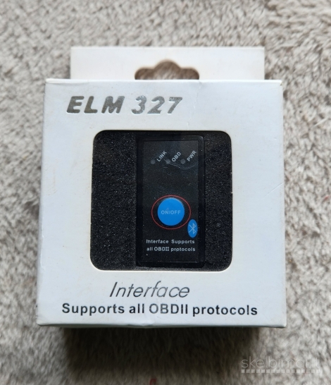 Elm 327 bluetooth kodų skaitytuvas