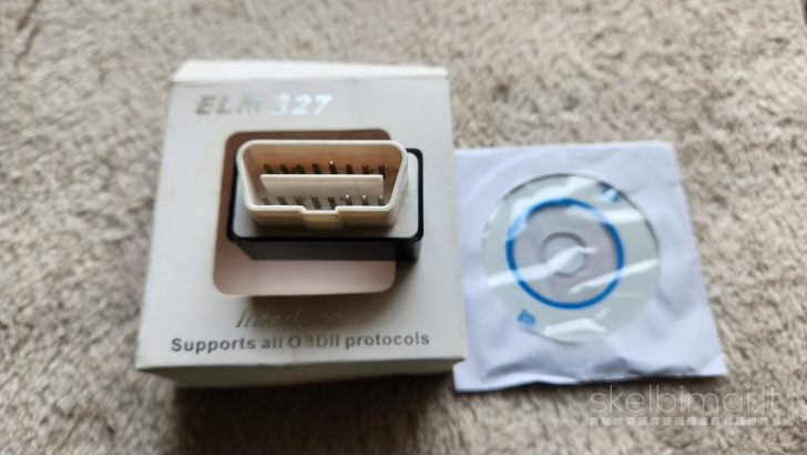 Elm 327 bluetooth kodų skaitytuvas