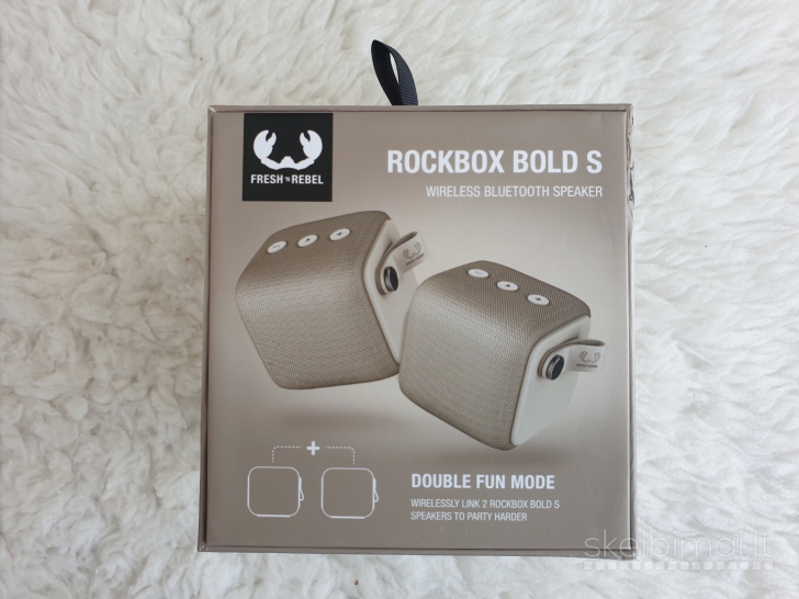 Visiškai nauja "Fresh ‘n Rebel Rockbox Bold S" nešiojama bluetooth kolonėlė