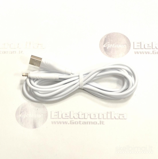 Apple Lightning laidas 2 metrai Borofone 2.4A WWW.GOTAMO.LT