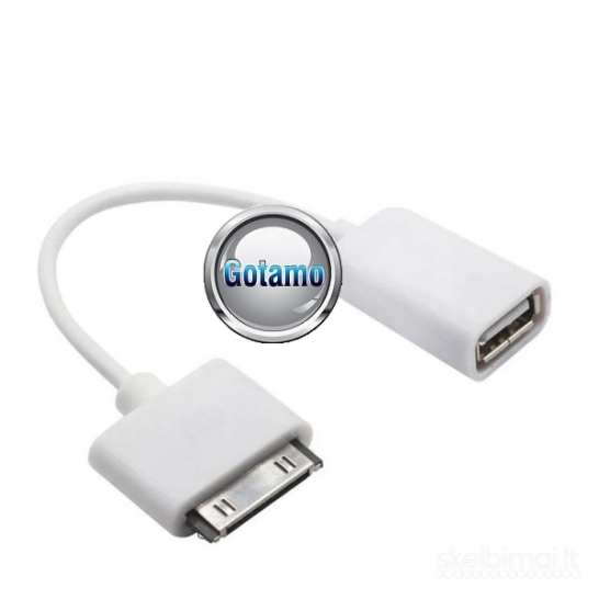 Apple 30-pin į USB 2.0 lizdą jungtis laidas OTG WWW.GOTAMO.LT