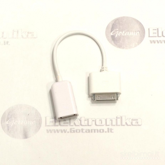 Apple 30-pin į USB 2.0 lizdą jungtis laidas OTG WWW.GOTAMO.LT