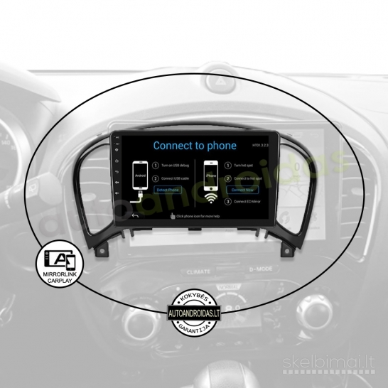 Nissan Juke 2010-14 Android multimedia GPS/WiFi/BT/USB