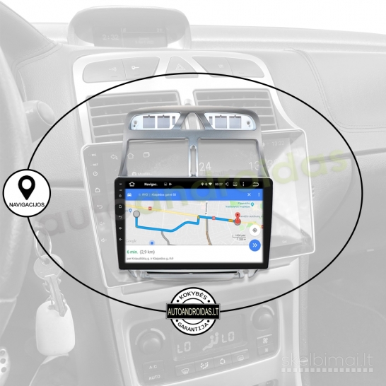 PEUGEOT 307 Android multimedia USB/GPS/WiFi/Bluetooth/9"