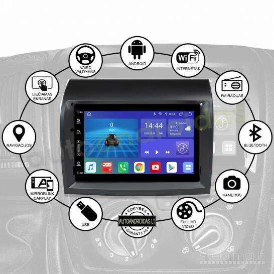 DUCATO JUMPER BOXER Android multimedia GPS/WiFi/USB/BT