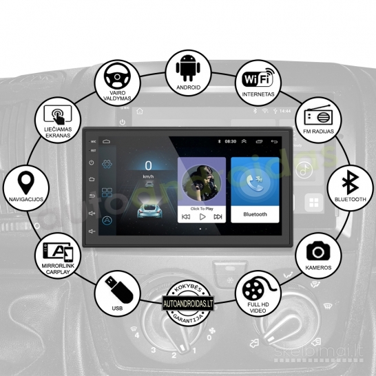 DUCATO JUMPER BOXER Android multimedia GPS/WiFi/USB/BT