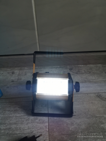 Naujas 50w LED akumuliatorinis nešiojamas šviestuvas lempa