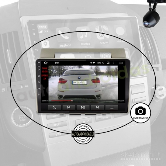 TOYOTA COROLLA VERSO 2004-09 Android multimedija USB/GPS/WiFi/9"