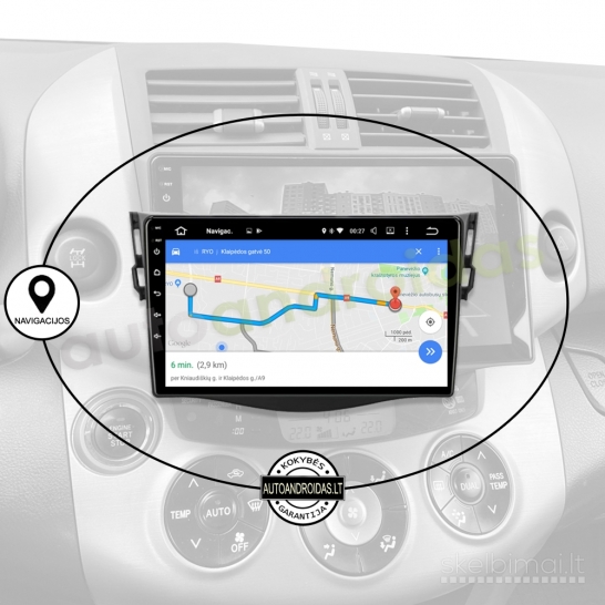 TOYOTA RAV4 2006-12 Android multimedija GPS/WiFi/USB/Bluetooth 9"