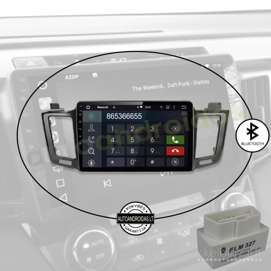 TOYOTA RAV4 2013-18 Android multimedija GPS/WiFi/USB/Bluetooth 10"