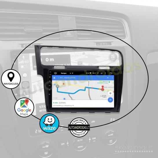VW GOLF 7 2011-21 Android multimedija USB/GPS/WiFi/BT
