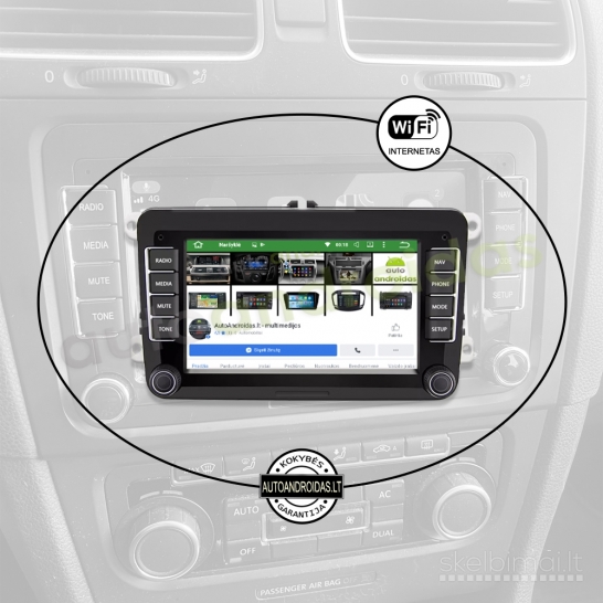 VW, SKODA, SEAT 2003-13 RNS510 Android multimedija USB/GPS/WiFi/Bluetooth/7"