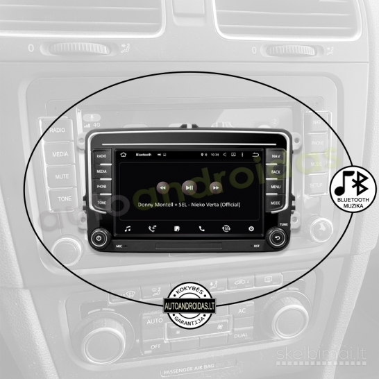 VW, SKODA, SEAT 2003-13 RNS510 Android multimedija USB/GPS/WiFi/Bluetooth/7"