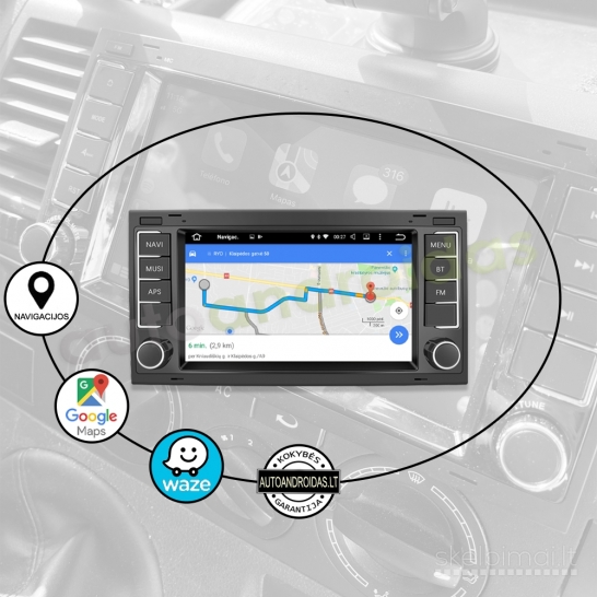 MULTIVAN T5 TRANSPORTER Android multimedija navigacija