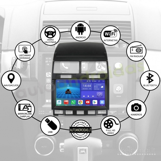 VW TOUAREG 2004-11 Android multimedija navigacija