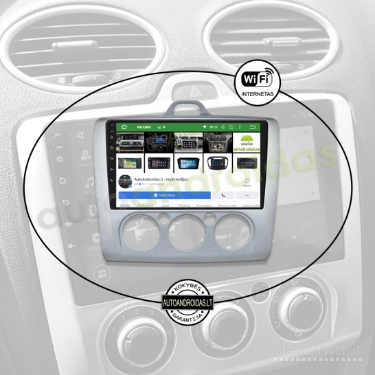 FORD S-MAX MONDEO FOCUS GALAXY Android multimedia 2DIN magnetola navigacija