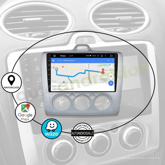 FORD S-MAX MONDEO FOCUS GALAXY Android multimedia 2DIN magnetola navigacija