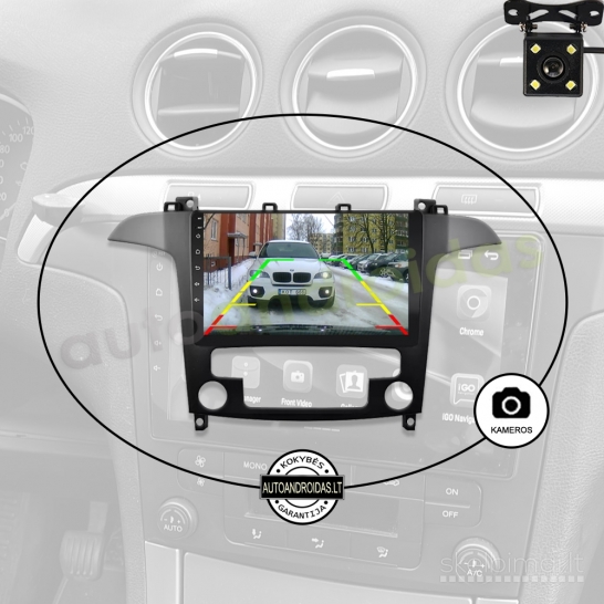 FORD S-MAX 2007-15 Android multimedija 2DIN magnetola navigacija