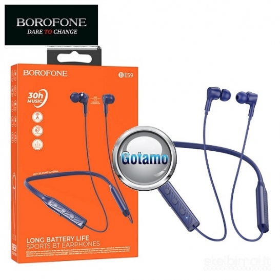 Bluetooth ausinės Borofone Sports 30h Music WWW.GOTAMO.LT