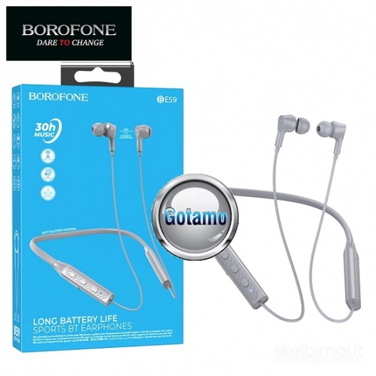 Bluetooth ausinės Borofone Sports 30h Music WWW.GOTAMO.LT