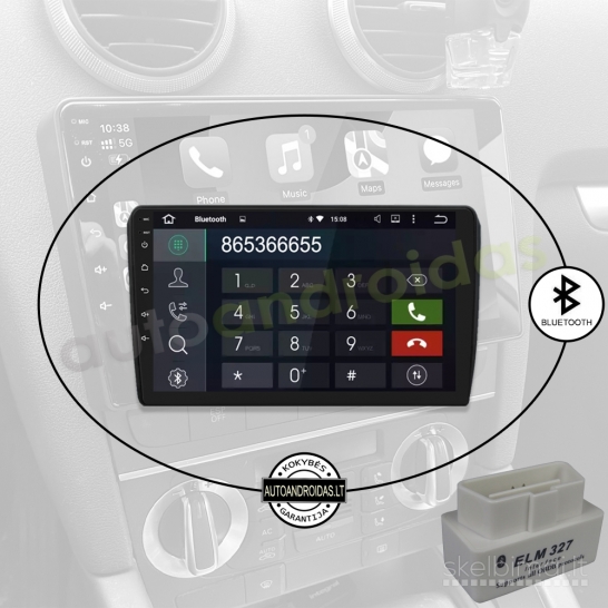 AUDI A3 2003-12 Android multimedija navigacija 2DIN automagnetola