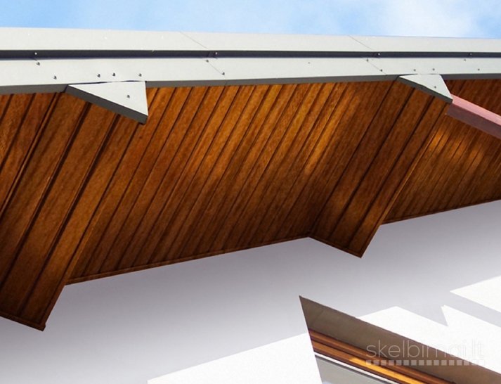 PVC stogo pakalimai Soffit