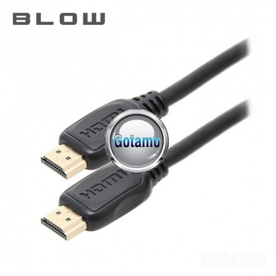 HDMI į HDMI laidas 1.5 metro 10.2 Gb/s High Speed su Ethernet