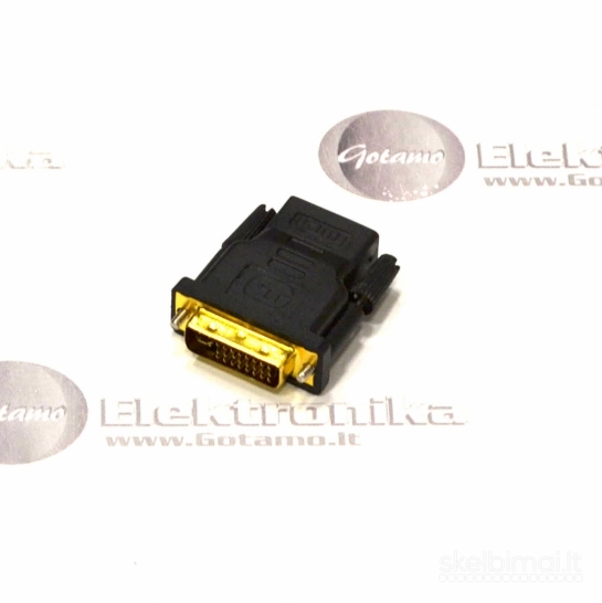 HDMI lizdas į DVI-I (dual link) 24+5 jungtis WWW.GOTAMO.LT