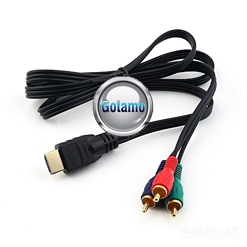 HDMI į 3 RCA laidas 1 metras WWW.GOTAMO.LT
