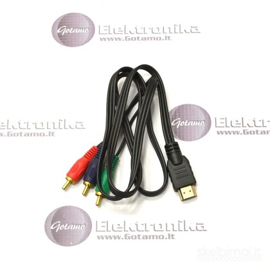 HDMI į 3 RCA laidas 1 metras WWW.GOTAMO.LT