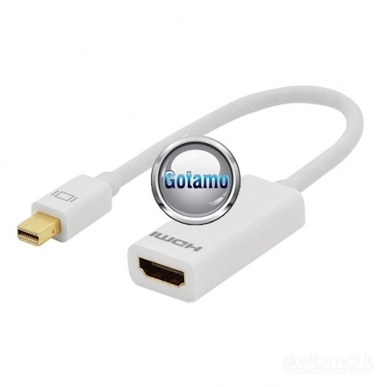 Mini DisplayPort į HDMI lizdą laidas jungtis WWW.GOTAMO.LT