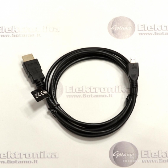 HDMI į micro HDMI laidas 1.5 metro 10.2 Gb/s High Speed su Ethernet