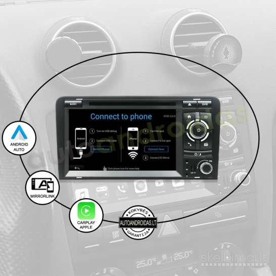 AUDI A3 RNS-E imit 2003-12  Android multimedija navigacija automagnetola