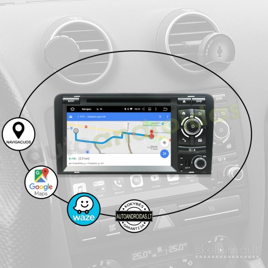AUDI A3 RNS-E imit 2003-12  Android multimedija navigacija automagnetola
