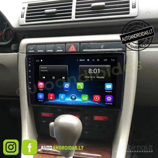 AUDI A4 (B6, B7) 2002-08 Android multimedija navigacija 2DIN auto magnetola