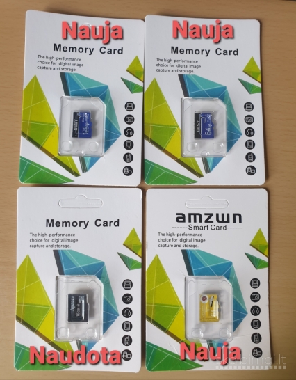 Micro SD kortelės be adaperių