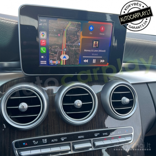 MERCEDES CARPLAY, ANDROID AUTO Integracija originalioje multimedijoje