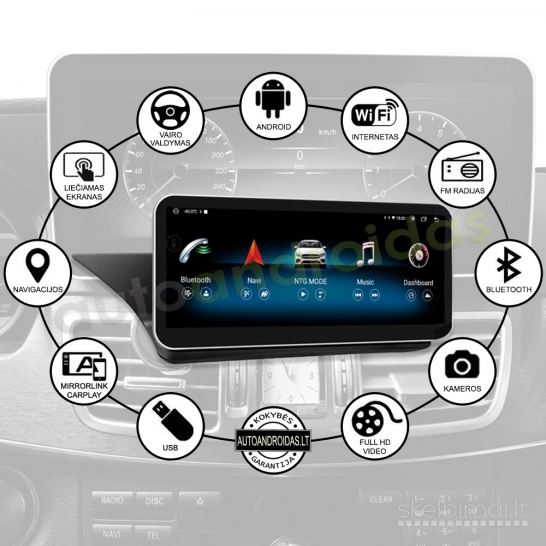 MERCEDES BENZ 2009-16 E W212 Android multimedija navigacija automagnetola