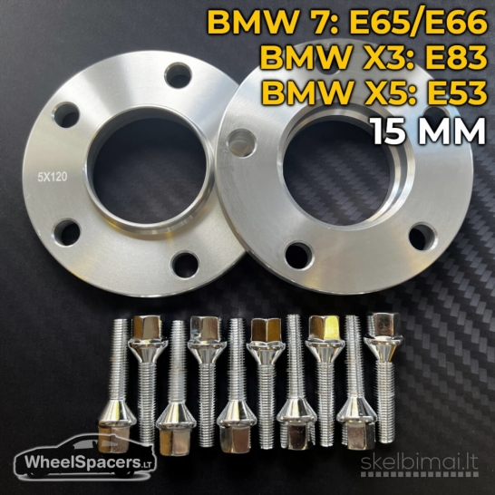 15mm BMW Rastafkės – E65 / E66 / E83 / E53 - KOMPLEKTAS