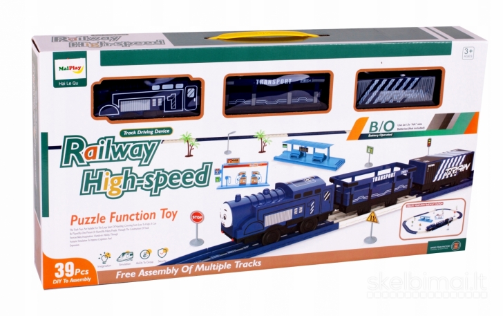Traukinukas "Railway high speed", 3+ www.educus.lt