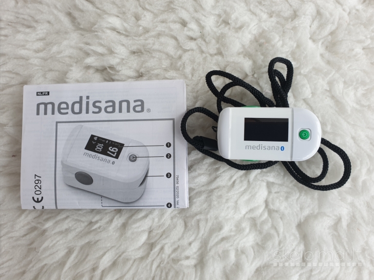 Naujas pulsoksimetras "Medisana PM 100 Connect" su bluetooth